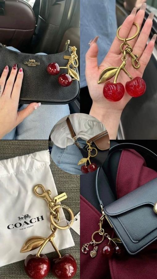 Cherry Bag Charm
