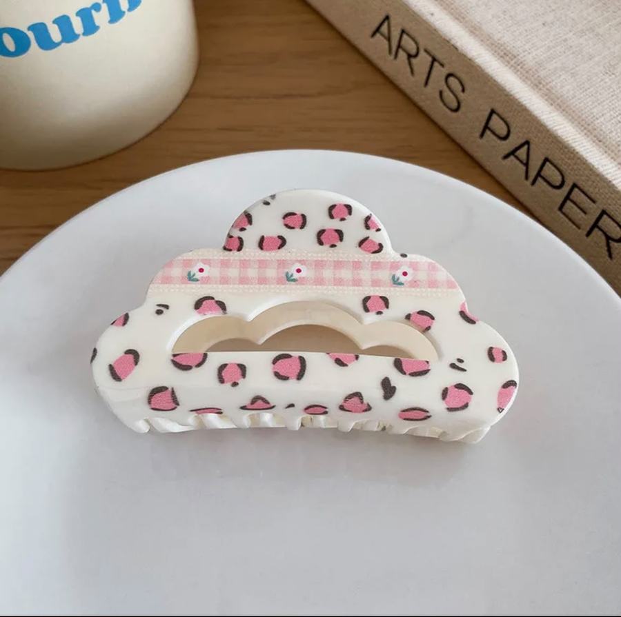 Berry Cloud Claw Clip